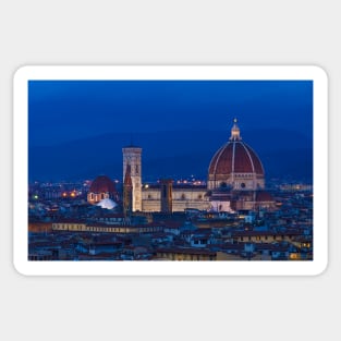 The Duomo in Florence, Italy. The Cathedral of Santa Maria del Fiore Sticker